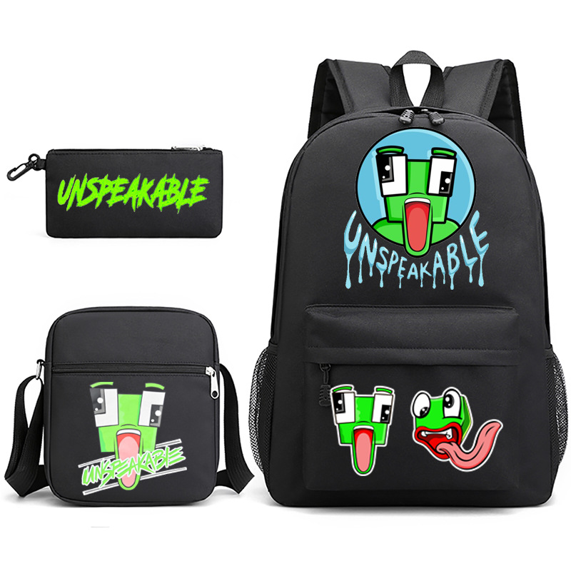 Shop Durable Unspeakable Backpack 3 Pcs Set At An Affordable Price ...