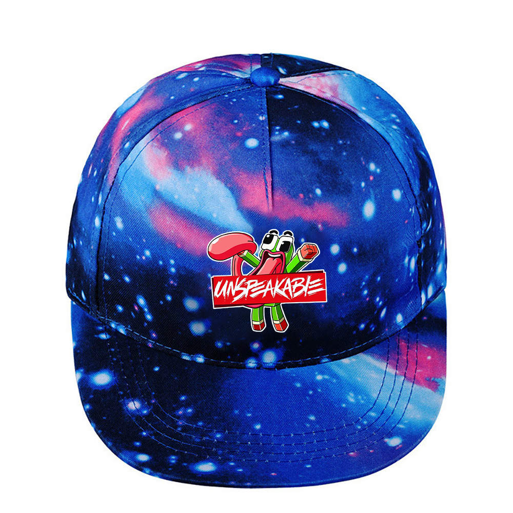 Unspeakable Starry Sky Blue Fashion Cartoon Personality Trend Baseball Cap#4