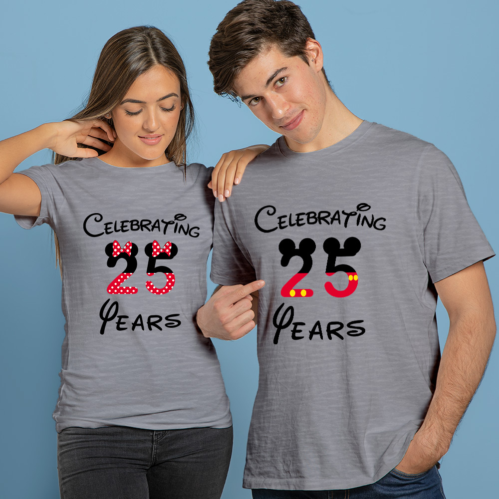 Disney anniversary cheap couple shirts