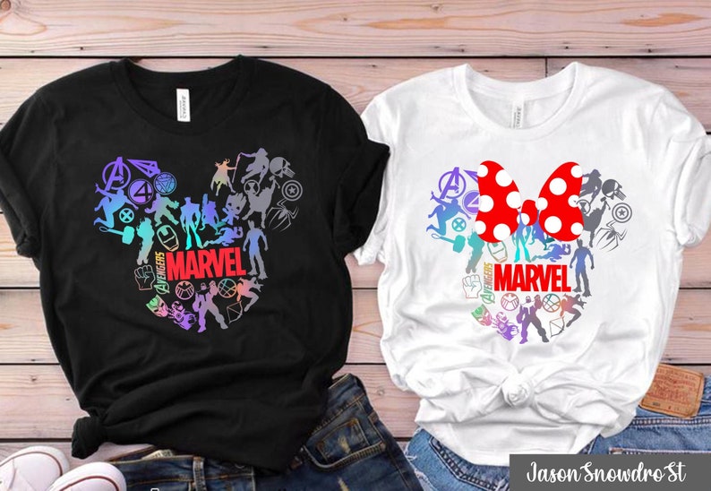 marvel couple shirts