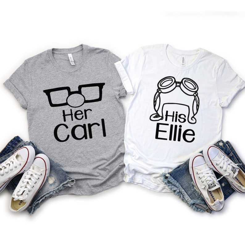 Disney Couple Shirt, His Ellie Her Carl T-Shirt - TeeNavi