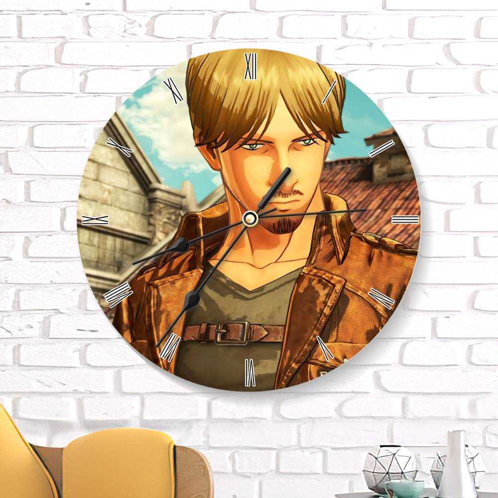 Attack On Titan Round Wall Clock Home Decor Wall Clock Gift For Attack On Titan Fans Attackontitanmerchandise Com