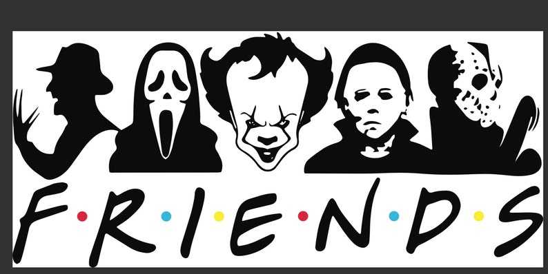 Horror Svg, Halloween Friends SVG#1