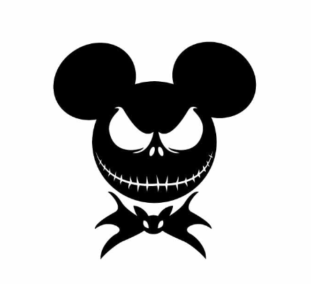 Horror Svg Free, Jack Skellington Mickey SVG & PNG Free Halloween Cut Files 