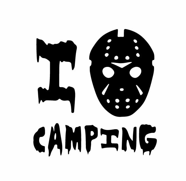Horror Svg Free, Jason Voorhees Love Camping SVG &amp; PNG Free Download#1