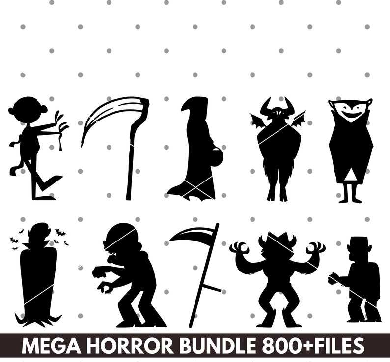 Horror Svg Bundle, Horror Characters Svg Ghost Svg Download#5