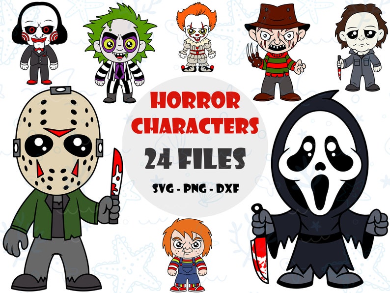 Horror Svg Bundle, Horror Character SVG | horrorsvg.com