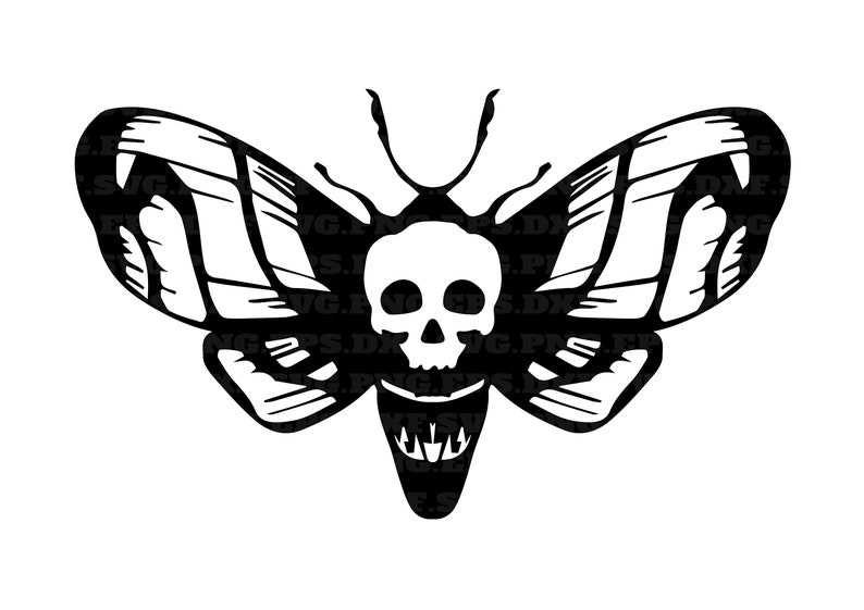 Horror Svg, Death Moth Horror Svg 