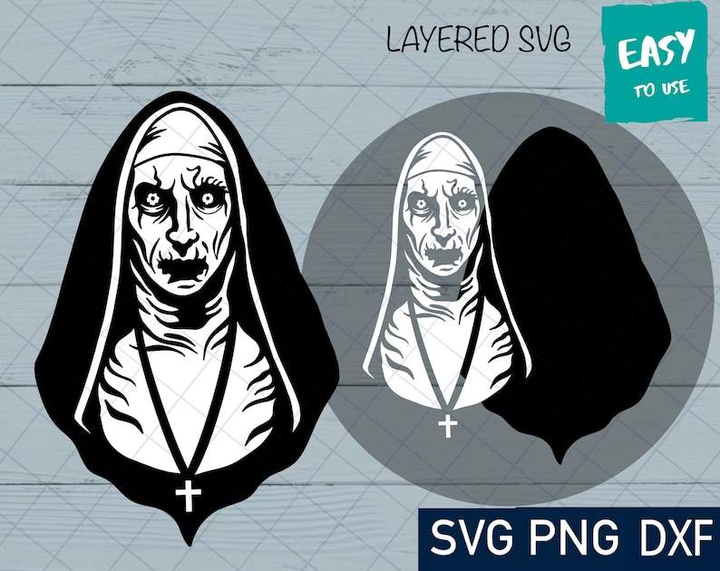 Horror Svg, The Nun SVG 