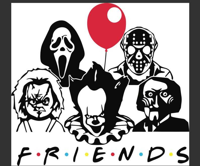 Horror Svg, Halloween Friends SVG