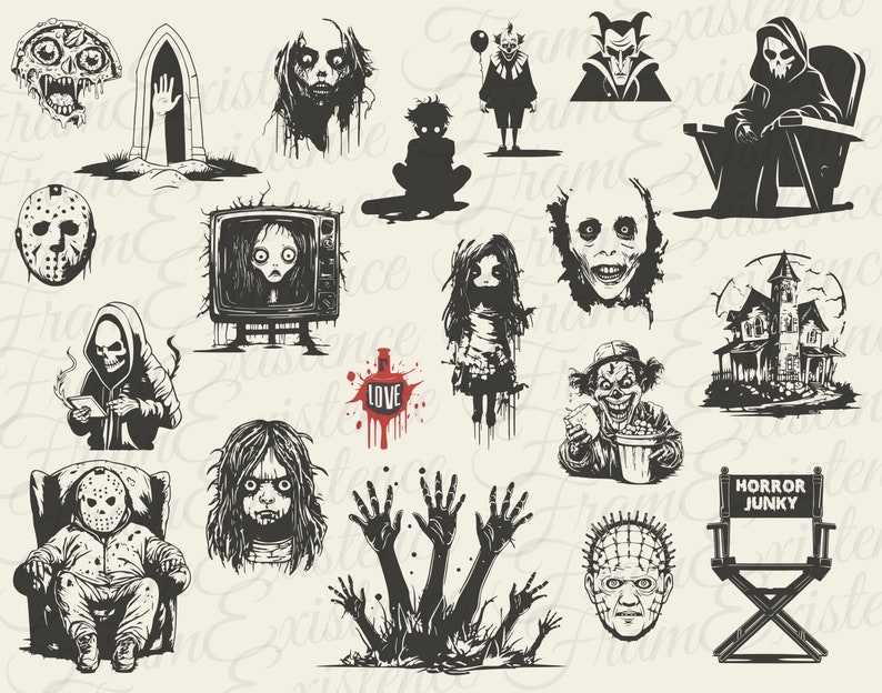 Horror Svg Bundle, Horror Movie Night svg Bundle Horror Png#3