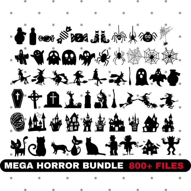 Horror Svg Bundle, Horror Characters Svg Ghost Svg Download#1