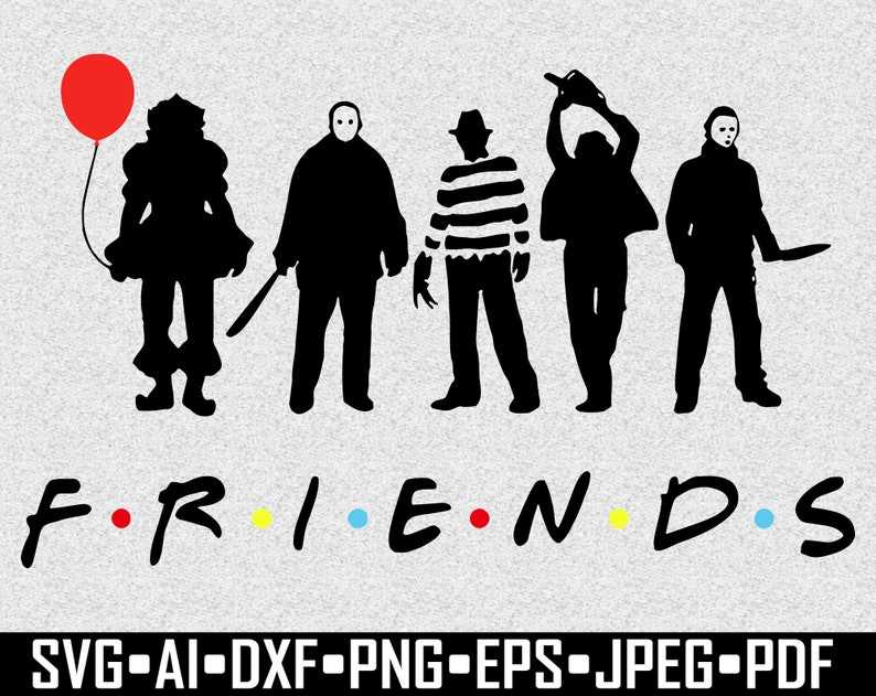 Horror Svg, Friends Horror SVG Horror Movie svg Halloween Horror SVG#1