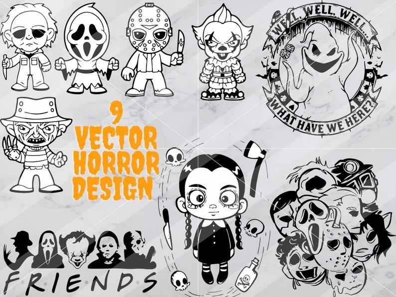 Horror Svg Bundle, Horror SVG Bundle Halloween Horror SVG Download#1