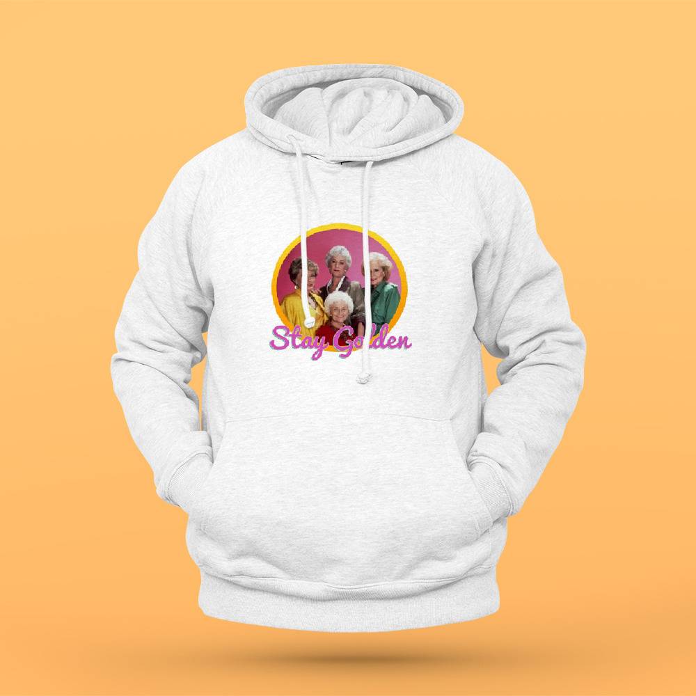 Stay golden smiley discount hoodie