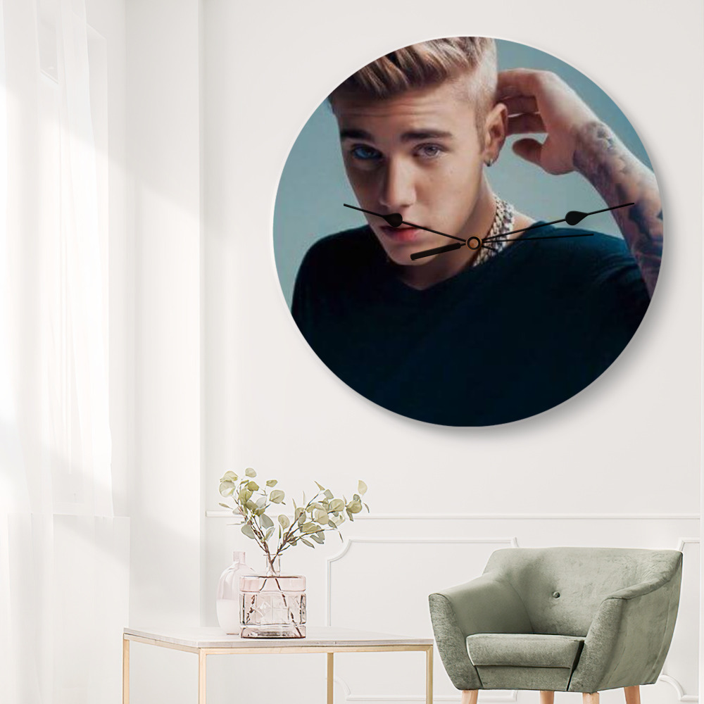 Justin Bieber Frameless Borderless Wall Clock Nice For Gifts or Decor W456 