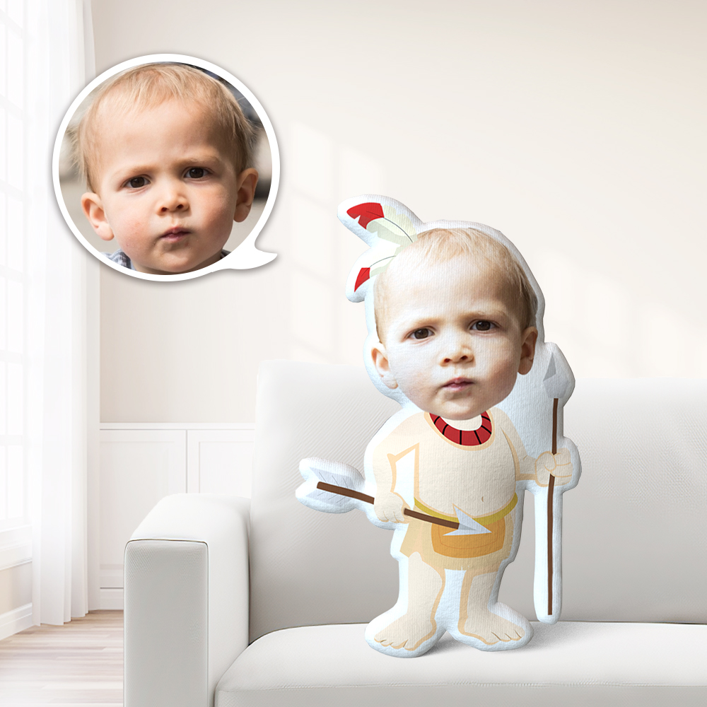 Custom Face Pillow Custom Face Pillow MiniMe Pillow Personalized Photo Pillow Gift Indian Kid Pillow