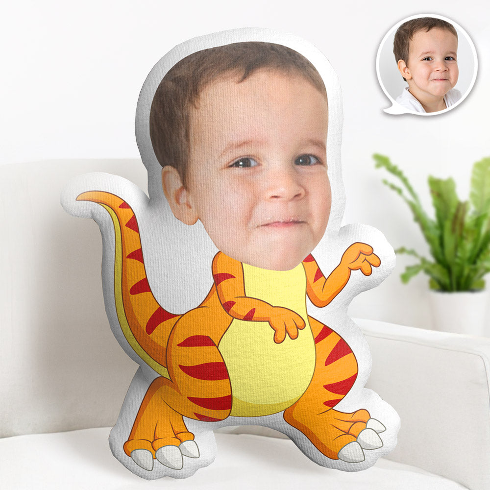 Custom Face Pillow Personalized Photo Pillow Tyrannosaurus Rex MiniMe