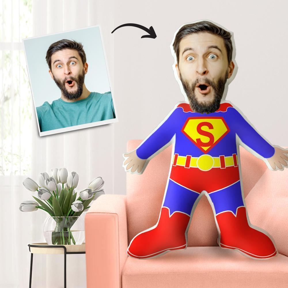 Custom MiniMe Pillow, Stuffed Toy with Your Face, Custom Body Pillow
