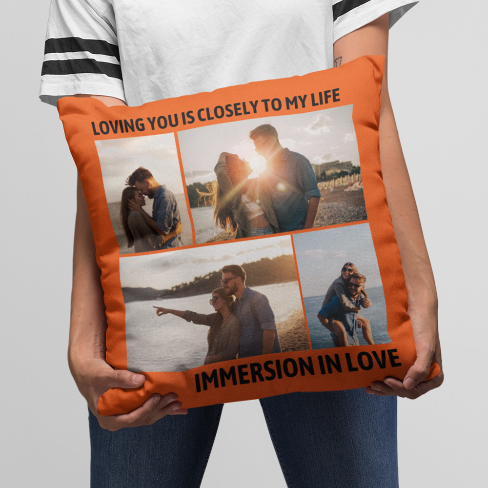 Custom Photo Collage Pillow Personalized Photo Gifts Unique Customized