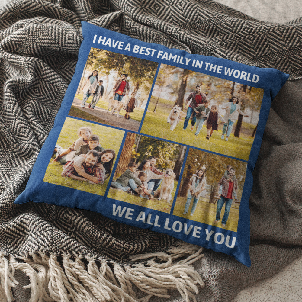 Custom Photo Collage Pillow Personalized Photo Gifts Unique Customized