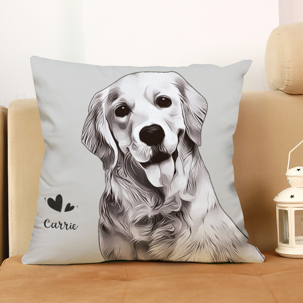 Personalized Custom Made 3D Pet Photo Picture Print Cushion Pillows Sofa Bolster 