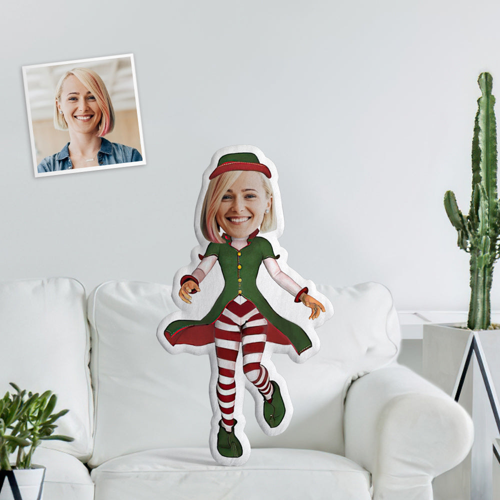 Personalized Santa Minime Throw Pillow Custom Unique Christmas Costume Santa Throw Pillow Featured s