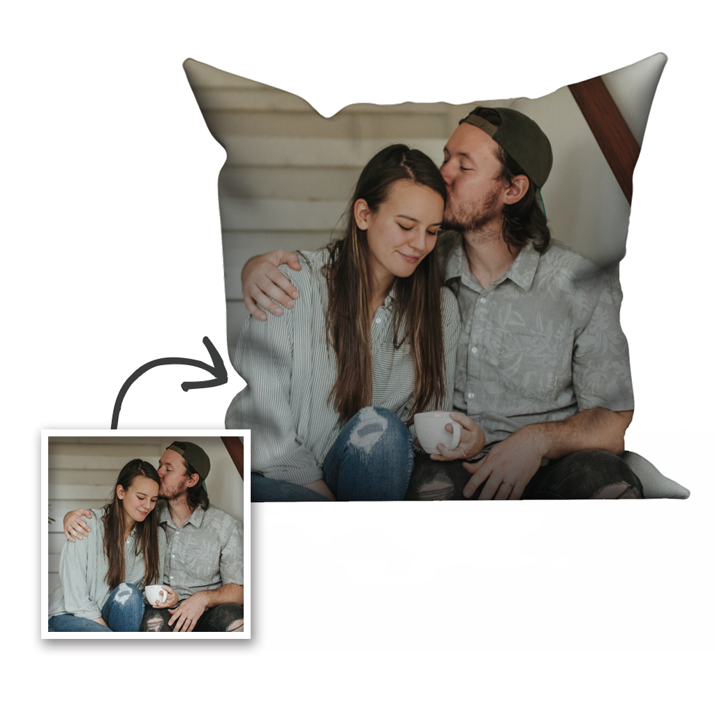 Limited Offer Custom Couple Photo Throw Pillow Minime Pillow, Custom