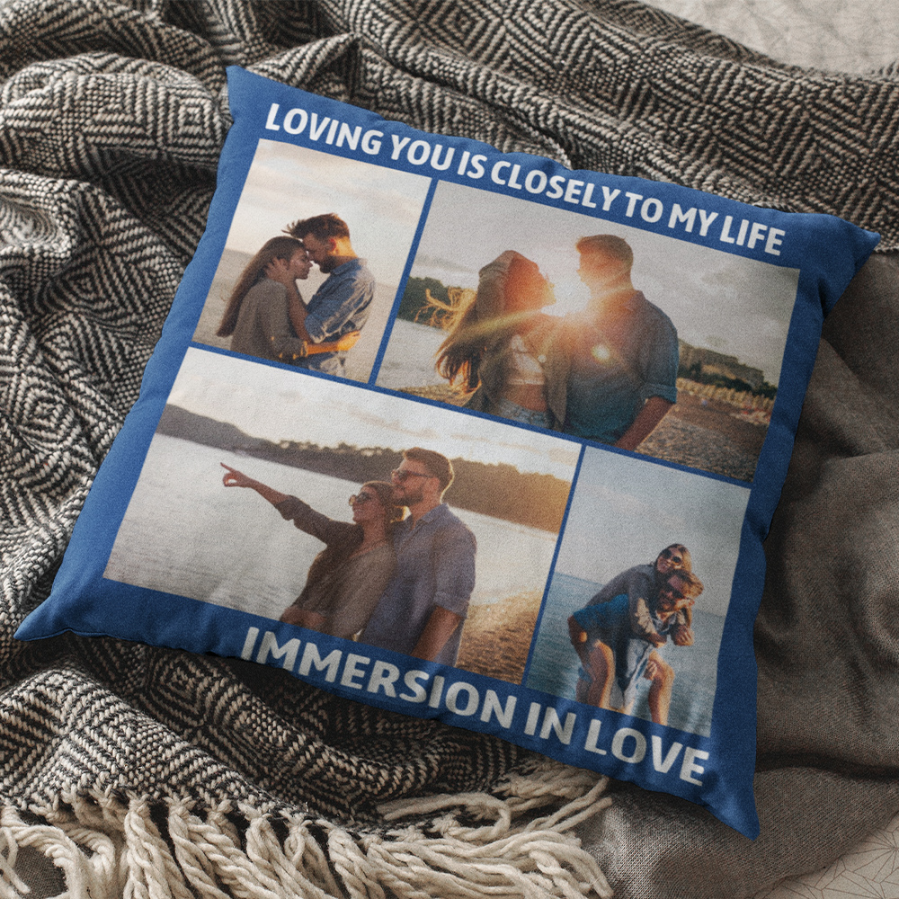 Custom Photo Collage Pillow Personalized Photo Gifts Unique Customized