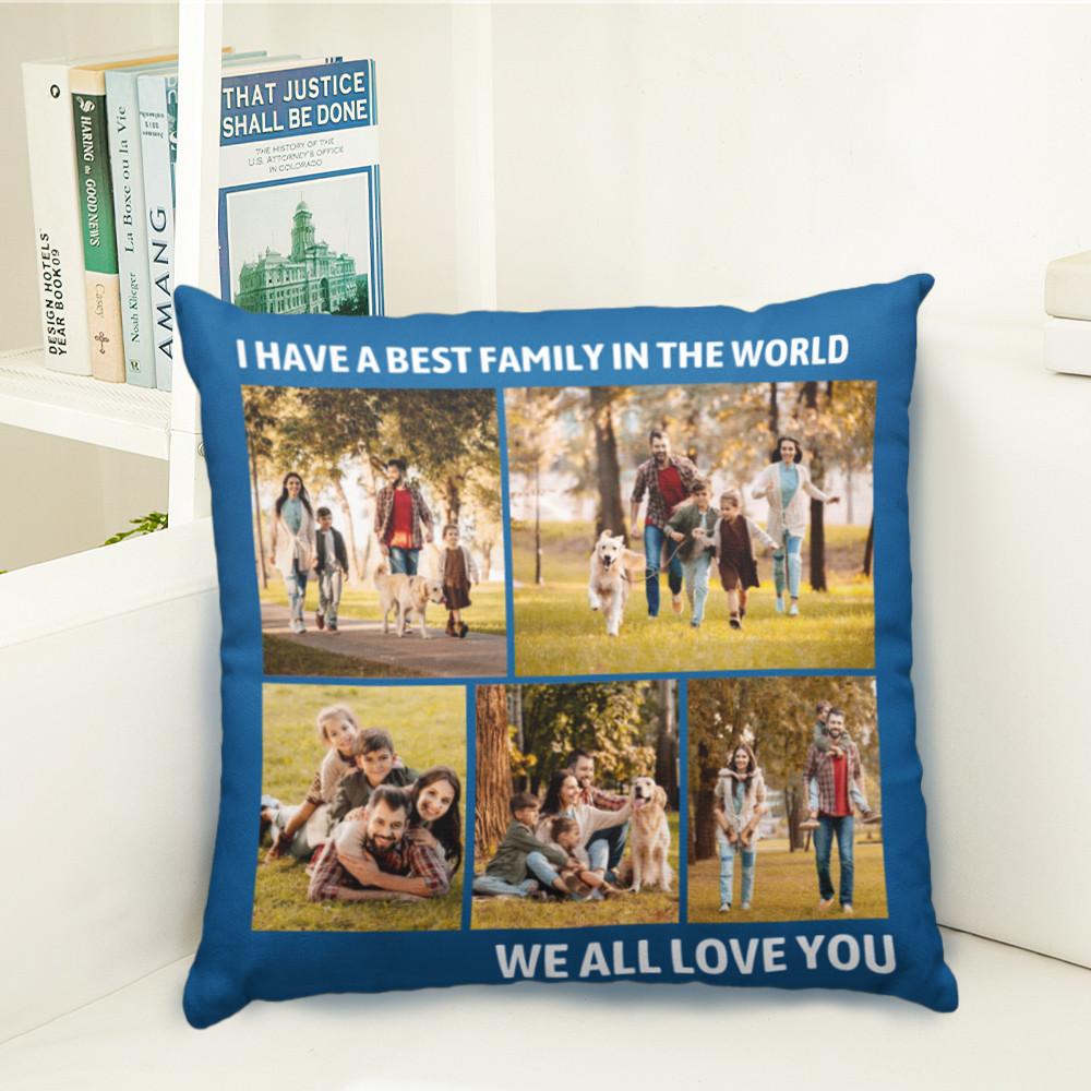 Custom Photo Collage Pillow Personalized Photo Gifts Unique Customized
