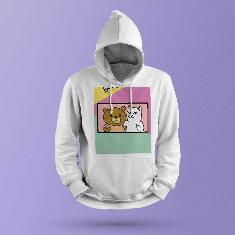 Teddy fresh store and ripndip hoodie