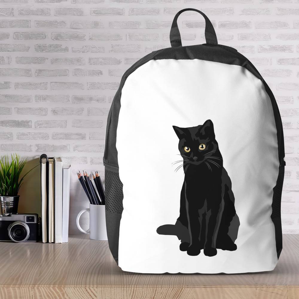 VISMIINTREND Cute small crossbody cat shaped bag 2.5 L Backpack BLACK -  Price in India | Flipkart.com