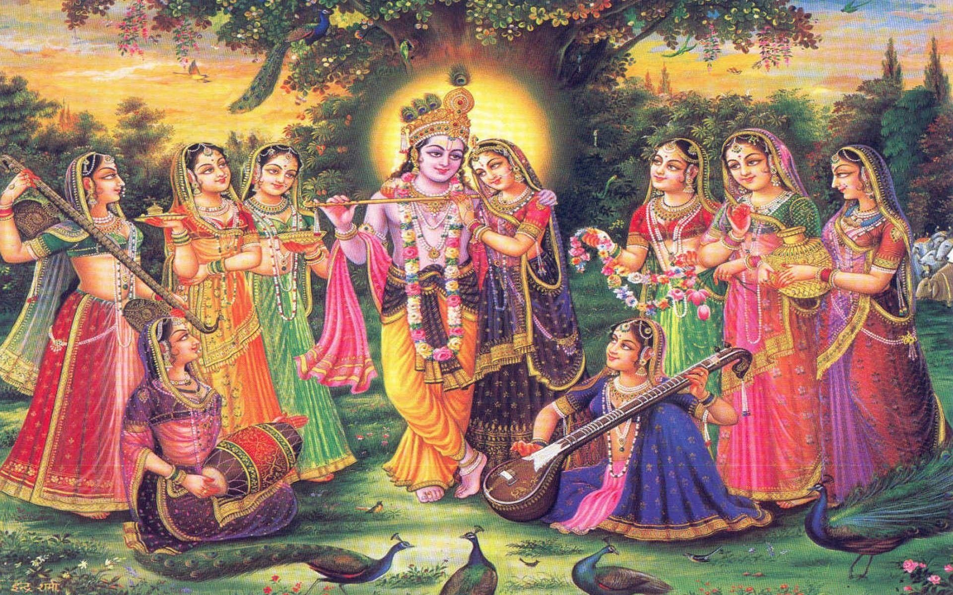 Krishna Radha Love Images Wallpaper