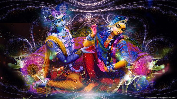 Aesthetic True Love Wallpaper Radha Krishna
