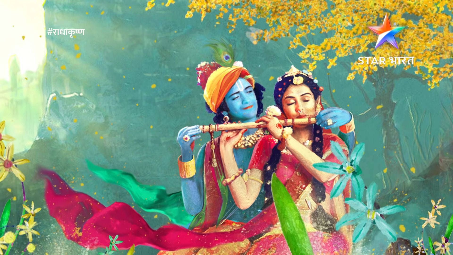 Aesthetic True Love Wallpaper Radha Krishna