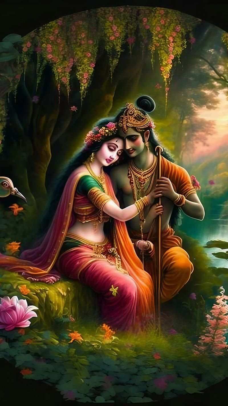 love Romantic Radha Krishna Wallpaper Hd, love radha krishna wallpaper, radha krishna image love 34