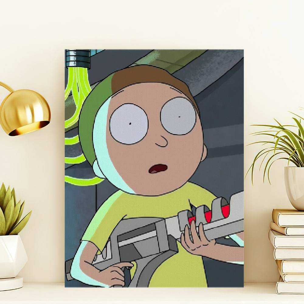 Rick And Morty Canvas Classic Celebrity Canvas | Rickandmortymerch.Com