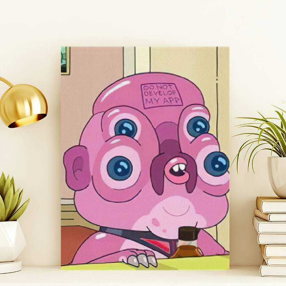 Rick And Morty Canvas Classic Celebrity Canvas | Rickandmortymerch.Com