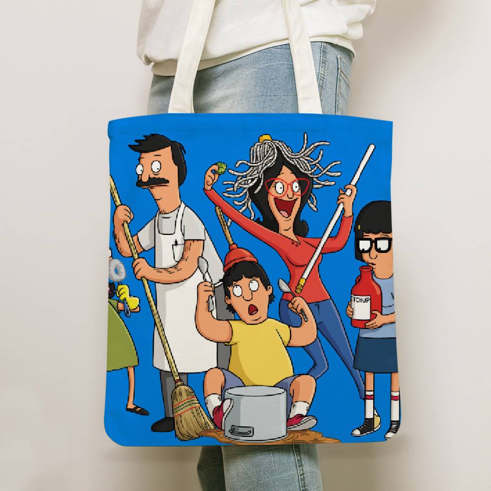 Bob's Burgers Family in Front of Store Tote Bag