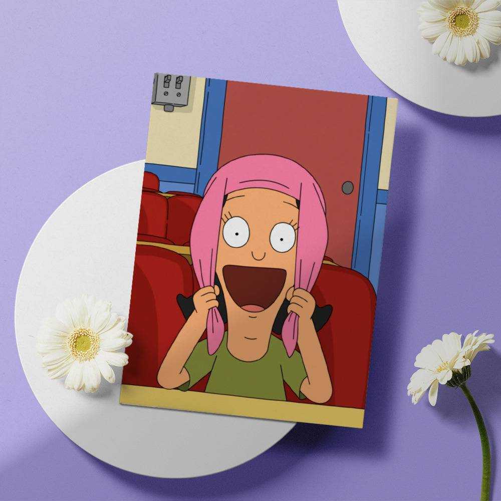 Bob's Burgers Greeting Card Louise Belcher Card Funny 