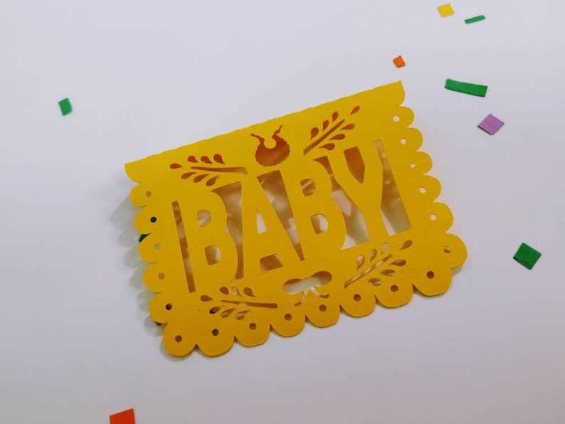 3 SVG Cut Files TEMPLATES Papel Picado Mini banners cake topper  Silhouette Banner Svg#3