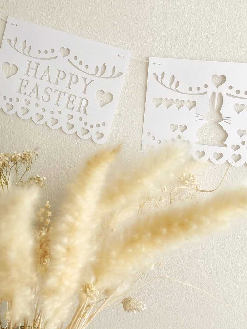 Happy Easter Banner SVG Bundle Silhouette Banner Svg#5
