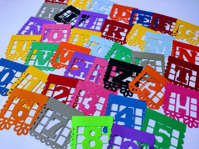 Alphabet svg mini banners papel picado templates cut files  Banner Svg#9
