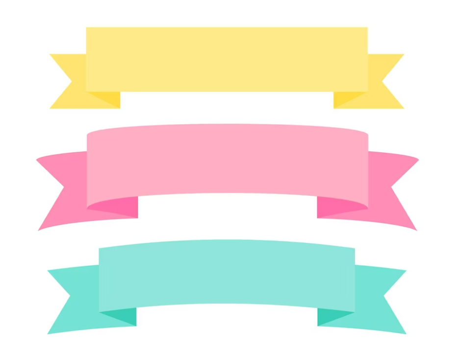 Pastel Colors Banner Vector PNG Images, Popular Ribbon Pastel Color Banner,  Ribbon, Pastel, Banner PNG Image For Free Download