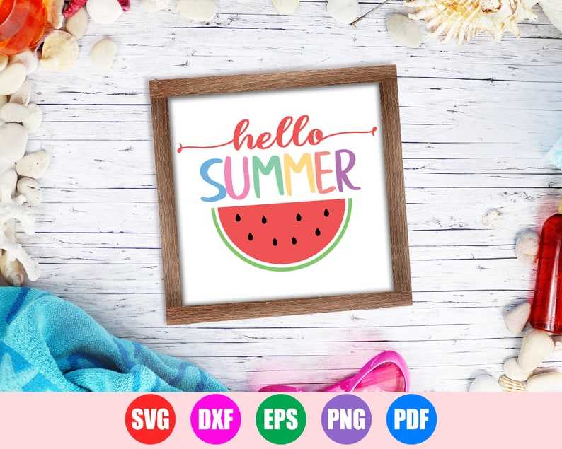 Hello Summer Popsicles SVG Banner Svg#3