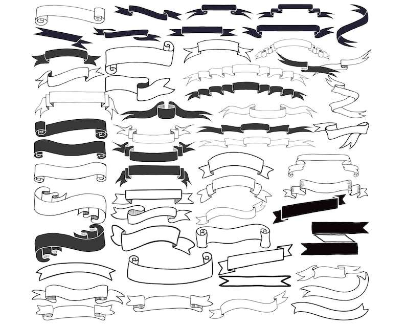 Banner Clip Art Ribbon Banner Svg#1