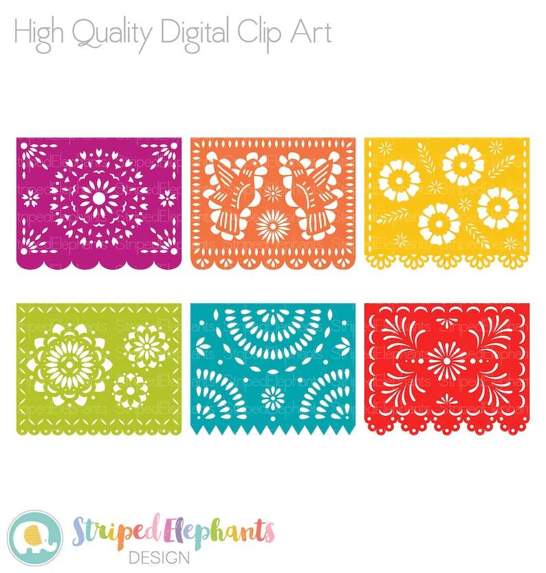 Printable Papel Picado Clipart Banner Svg#1