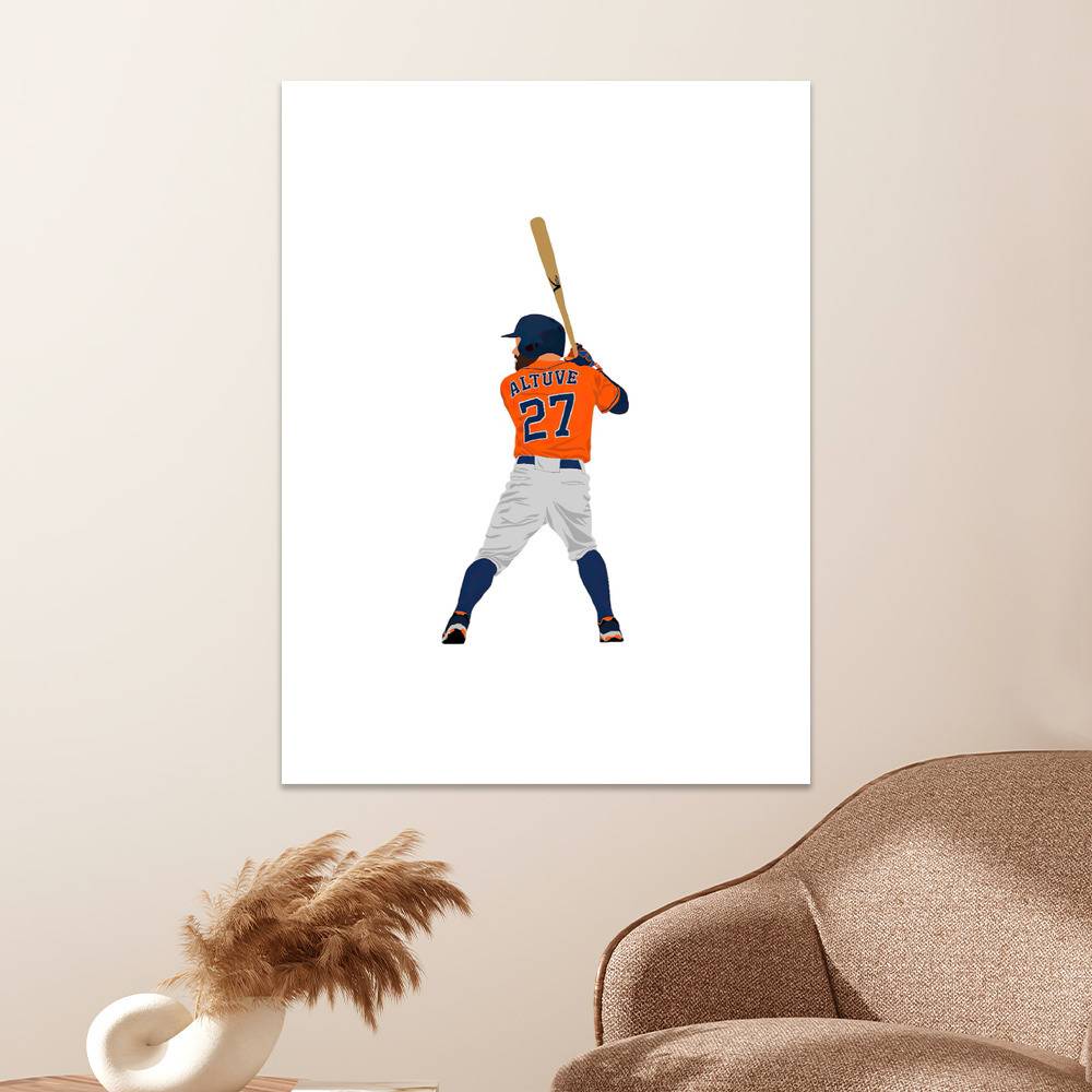 George Springer Houston Astros Poster Sport Poster Wall Art 