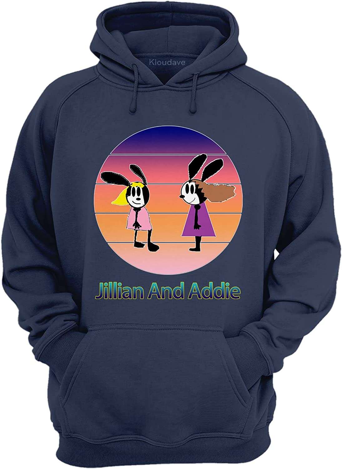 Jillian and A Hoodie Cartoon Image Hoodie, Jillian And Addie Hoodie#1