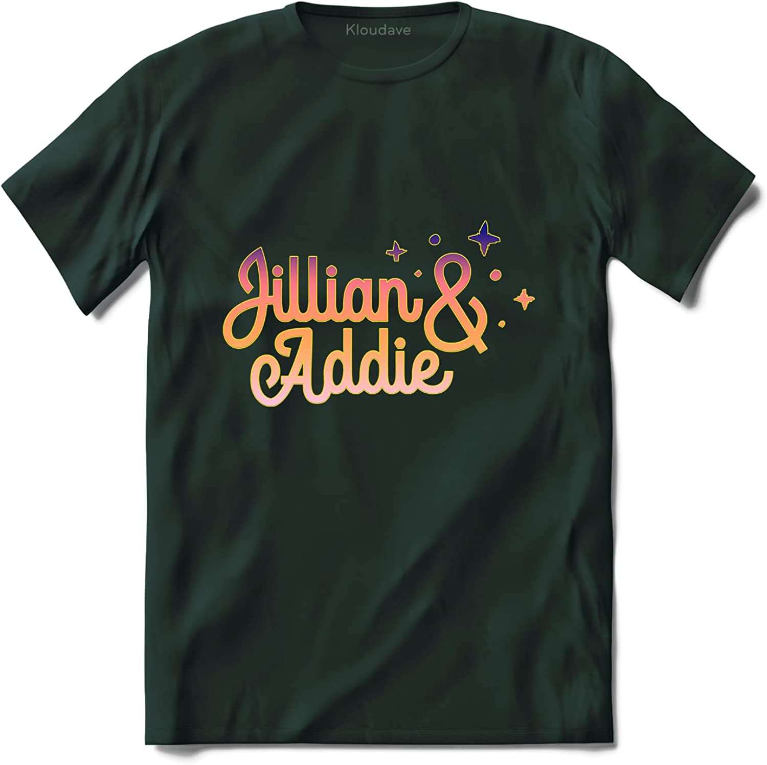 Jillian and A Shirt Gradient Text Tshirt, Jillian And Addie Shirt#1